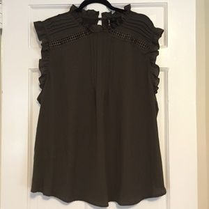 ❤️ Final Sale -  Olive High Neck Blouse ❤️